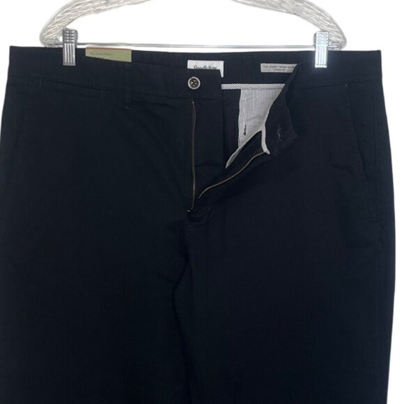 Goodfellow Straight Chino Pants Mens 40 X 30 Black New Stretch - Picture 5 of 11